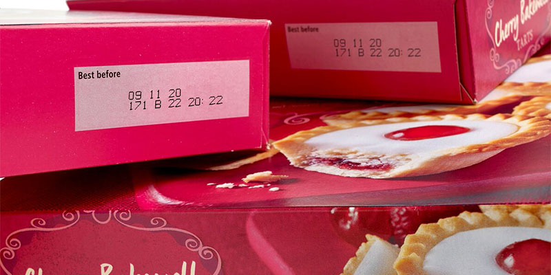 Expiration date code on food cartons