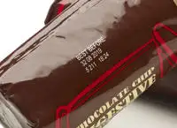 thermal transfer coding on chocolate biscuit packet